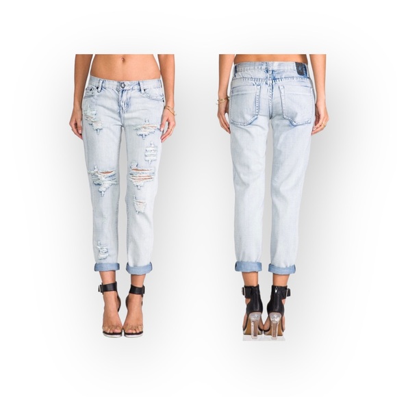 VHTF: One Teaspoon ☻︎ Awesome Baggies Boyfriend Ripped Denim Jeans ☻︎ Fiasco 25 - Picture 15 of 16